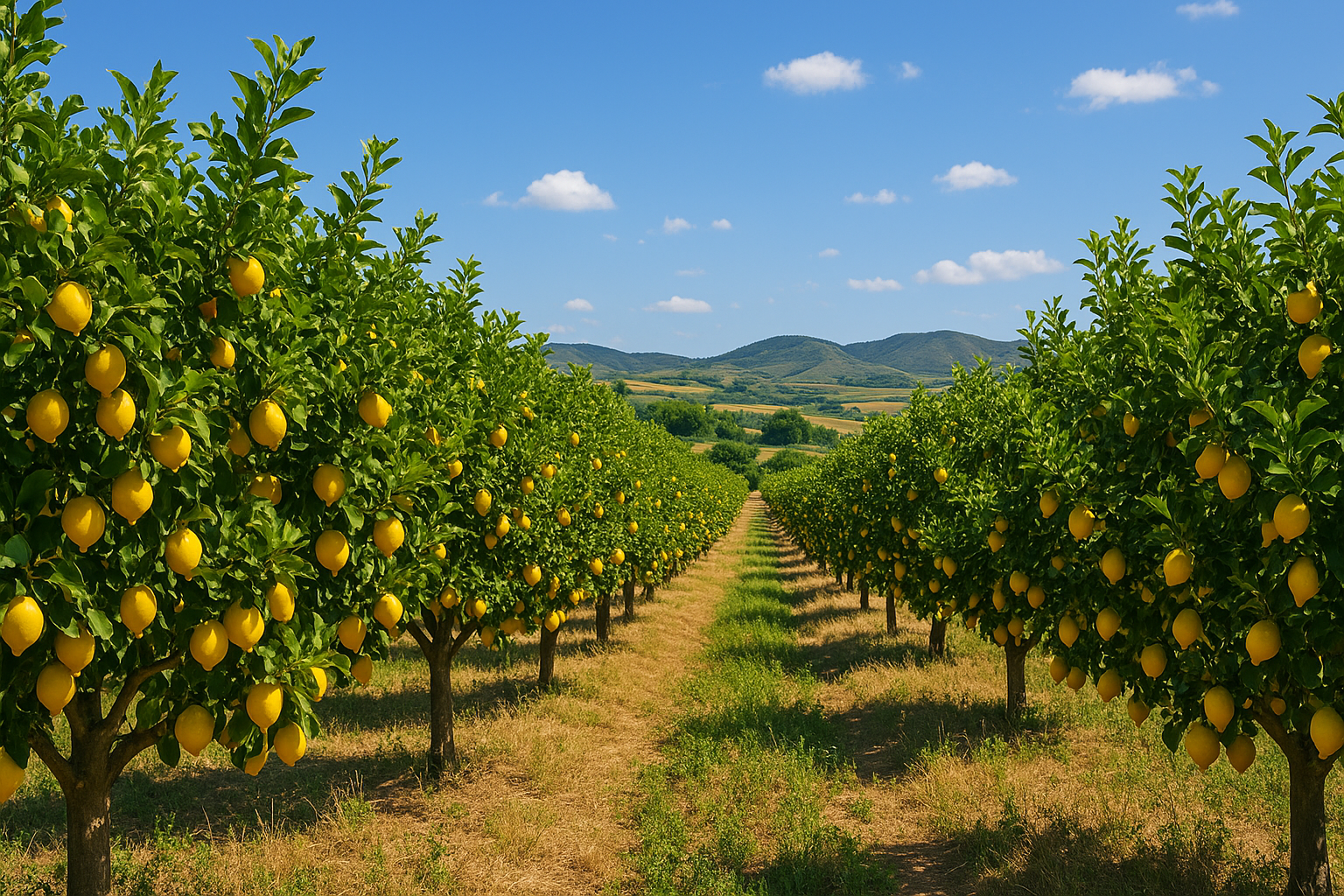 champ de citrons